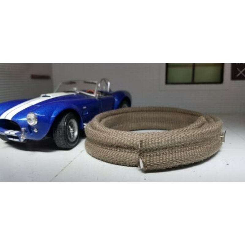 Classic Car Woven Double Bead Canvas Bonnet Panel Rest Strip 5/8 16mm Wide by 1m