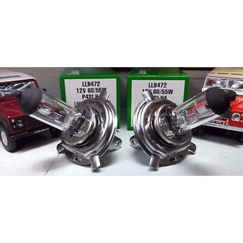 Land Rover 589783 12v OEM Genuine Lucas Headlight Headlamp Bulbs x2