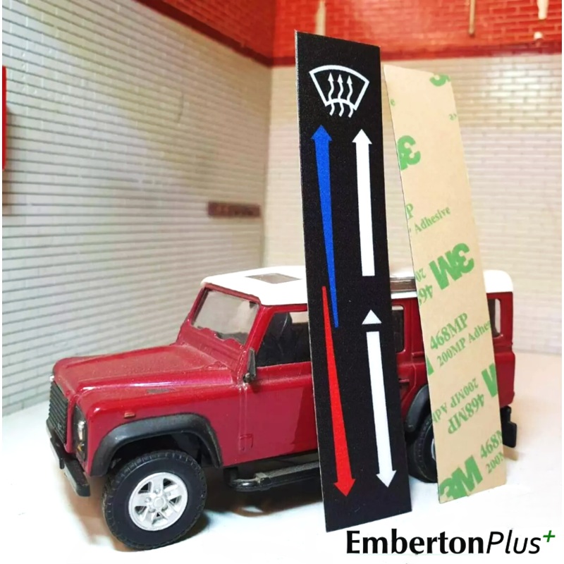 Land Rover Defender Dash Binnacle Heater & Fan Control Labels
