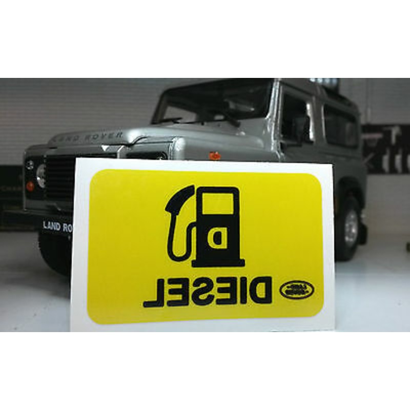 Land Rover Defender TD5 TDCi TDi Diesel Fuel Filler Window Warning Badge Decal