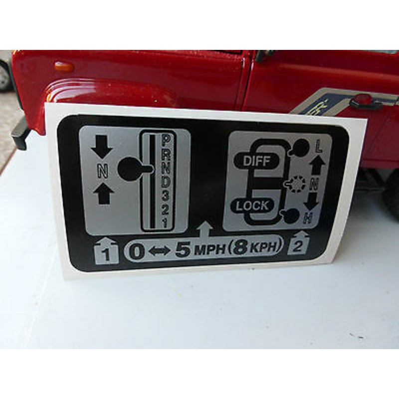 Warning Decal Automatic Transmission BTR9547