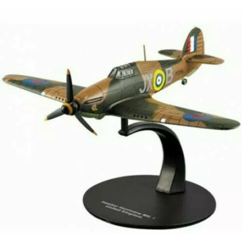 Diecast Hurricane Mk1 Model Hawker WW2 RAF Plane Deagostini 1:72
