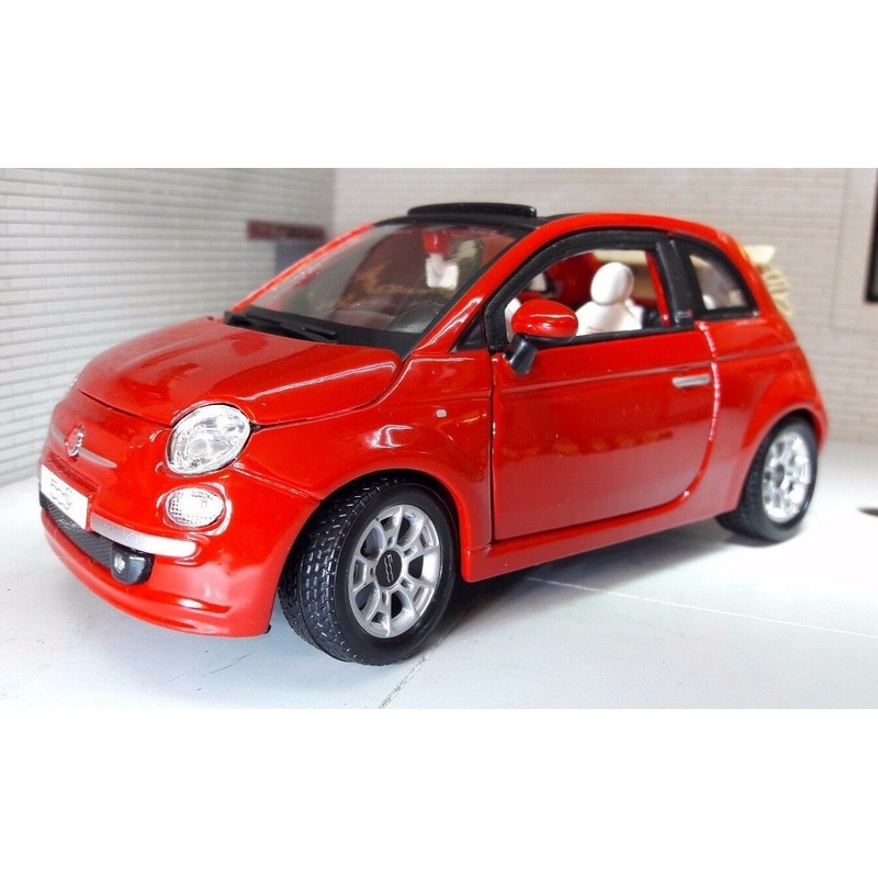 Fiat 2007 500C Cabriolet 22117 Burago 1:24