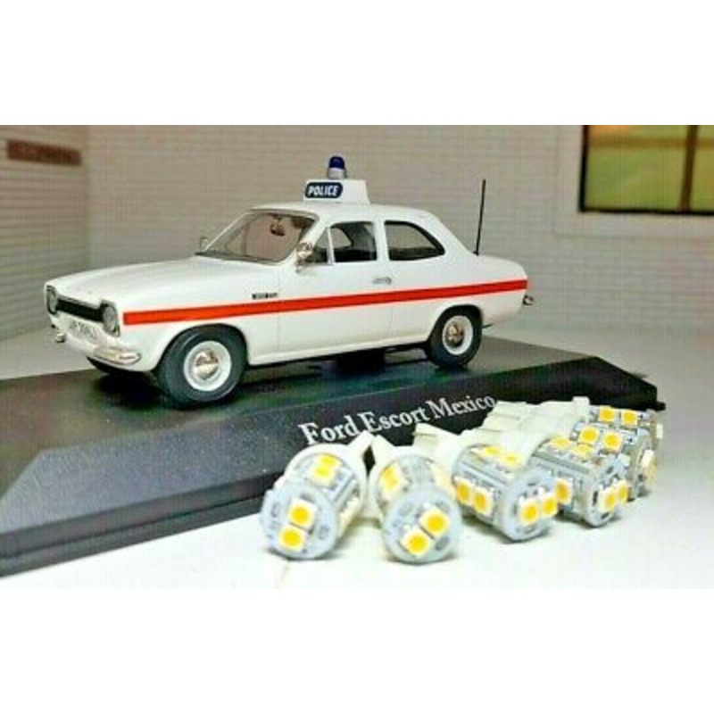 Ford Escort GT Sport Super Mk1 Push Fit Dash Instrument Panel LED Light Bulb Set