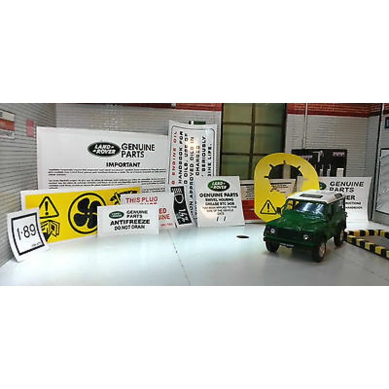 Land Rover 90 110 200TDi  Decal Sticker Label Under Bonnet Engine Set