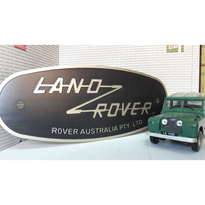 Land Rover CKD Australia NSW PTY Tub Badge Decal Label Etched Nickel