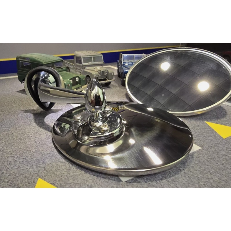 Land Rover Series 1 2 Stainless Wing Mirrors Convex Glass Pair 279880 262658