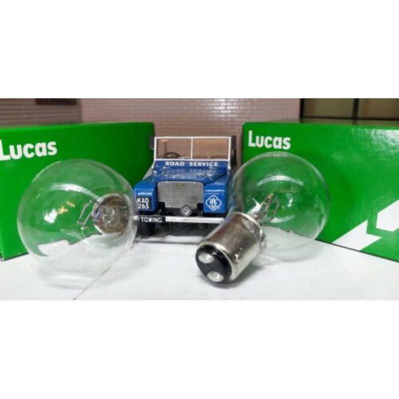 Land Rover Series 1 80 1948-50 OEM Genuine Lucas Headlight Headlamp Bulbs x2