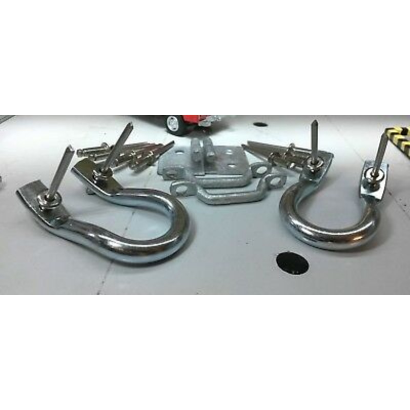 Land Rover Series 2 2a 3 Canvas Hood Rope Hook 345699 RRC3966 330578 Set & Rivets