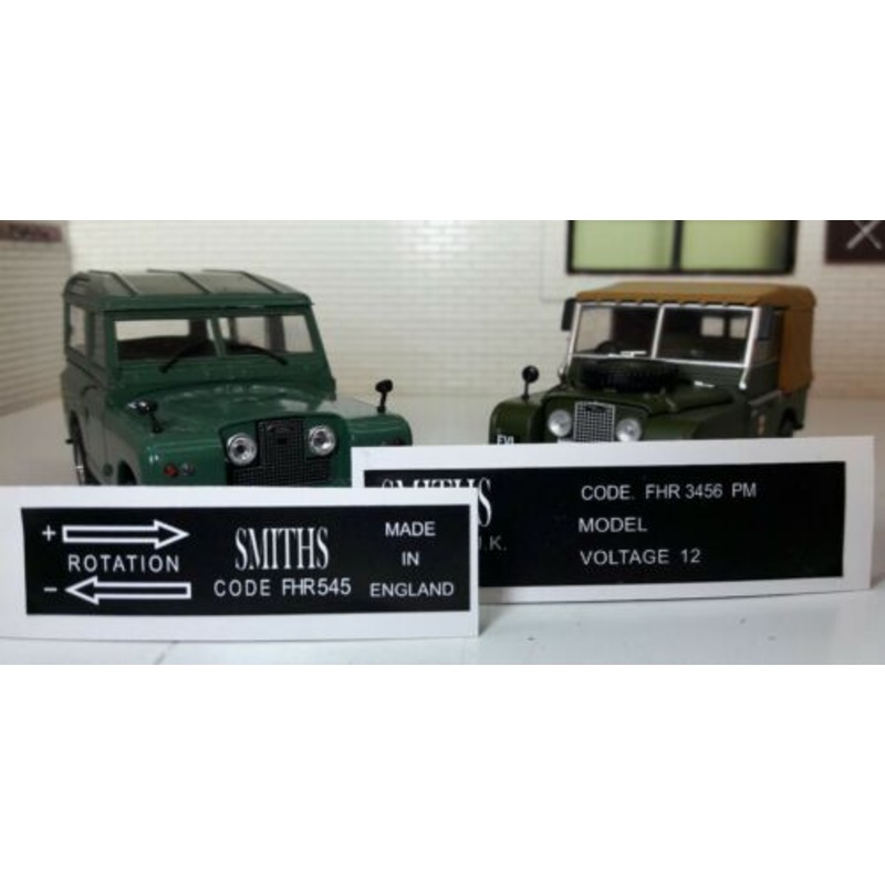 Vintage Smiths Square Heater Label Decal Instructions Land Rover Series 1 2 2a