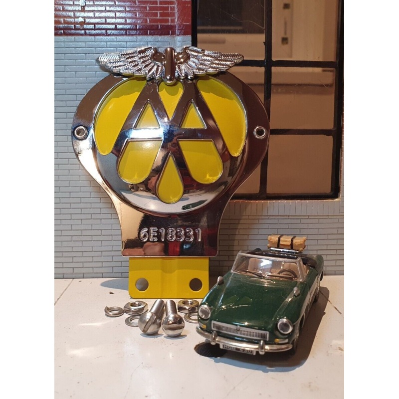 Classic Vintage Car Front Panel AA Metal Car Grille Badge Bar Fixings