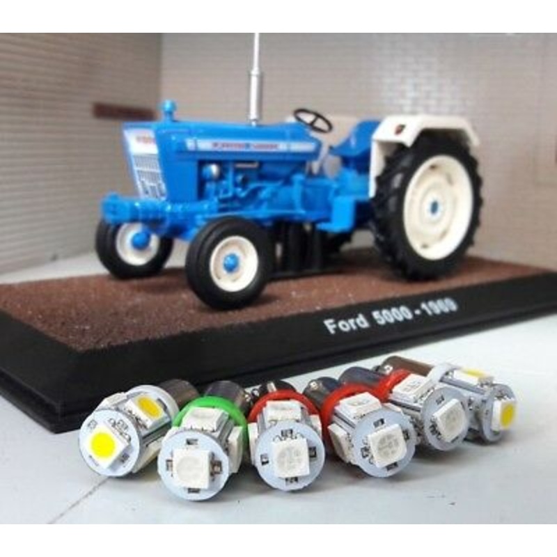Ford County Roadless Tractor Dash Instrument LED Bulb Set BA9s Bright Warm White