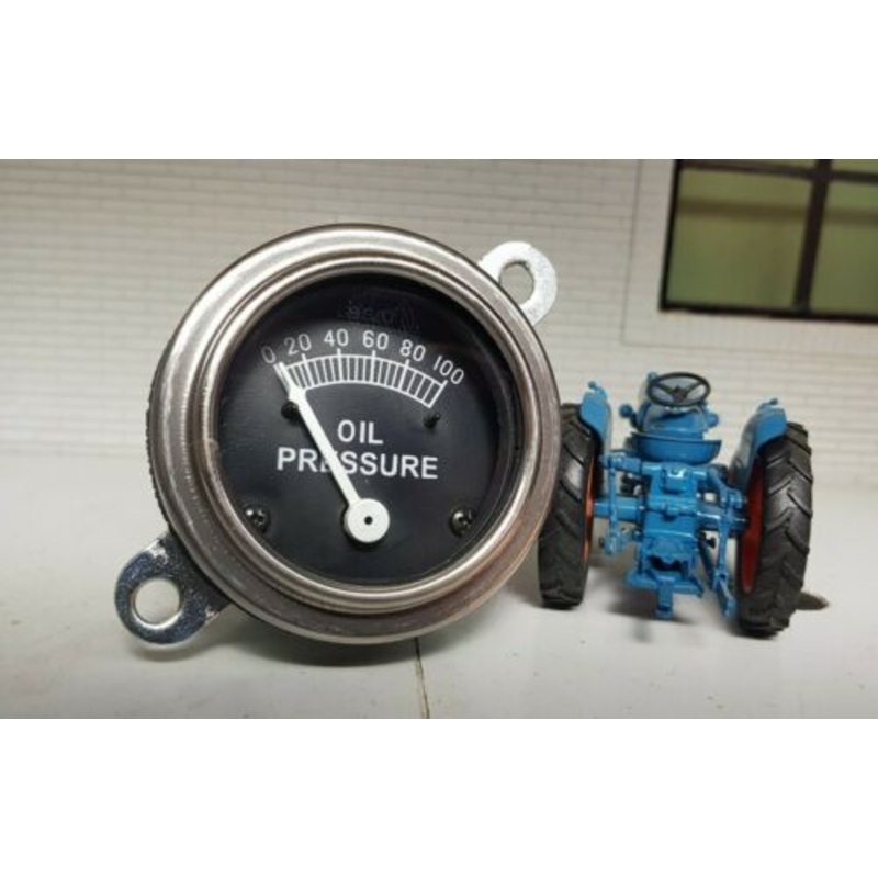 Fordson Major Tractor AC Type Black Face Oil Pressure Gauge E1ADDN9273