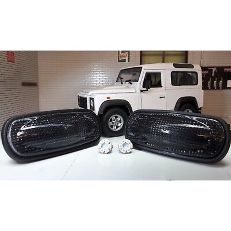 Land Rover Defender TD5 TDCI D2 LED Smoked Clear Repeater Indicators XGB100310L XS