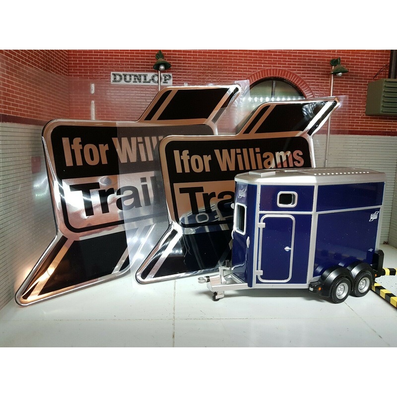 Ifor Williams Horsebox Horse Trailer HB506 HB511 Black Bubble Decal Stickers x2