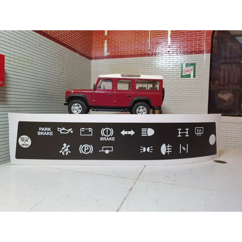 Land Rover Defender Dash Panel Warning Light Decals