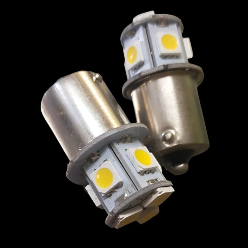 Warm White LED Light Bulbs x2|Negative Earth|Positive Earth