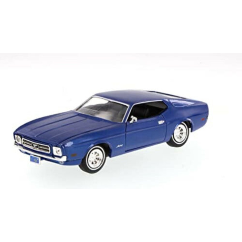 Ford Mustang Sportsroof 1971 Coupe 1:24 Scale Diecast Detailed Model Car Blue