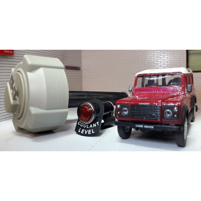 Land Rover Defender 200TDi 300TDi Coolant Expansion Tank Cap Level Gauge & Light