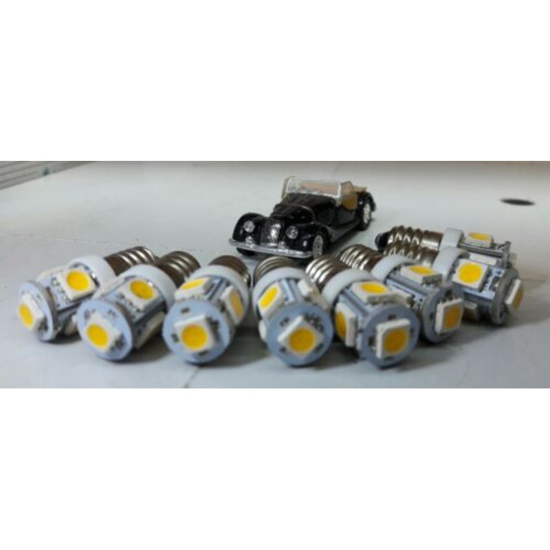 Morgan 4/4 1600 Plus Four 4 Eight 8 LED Instrument Panel Dash Light Bulbs E10