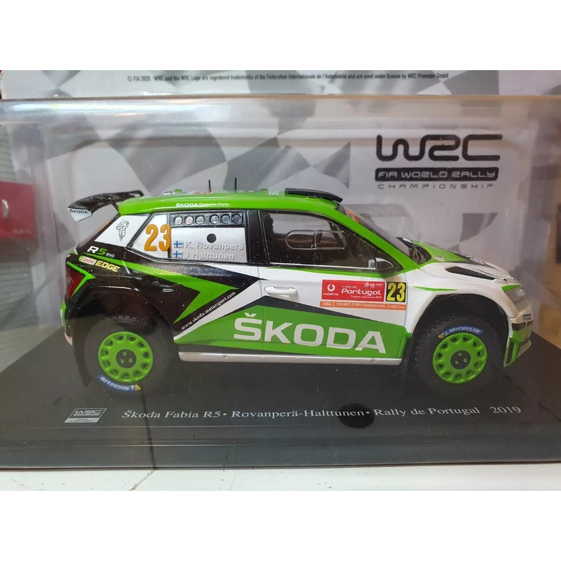 Skoda Fabia WRC Kalle Rovanpera Rally Portugal 2019 Ex Magazine 1:24