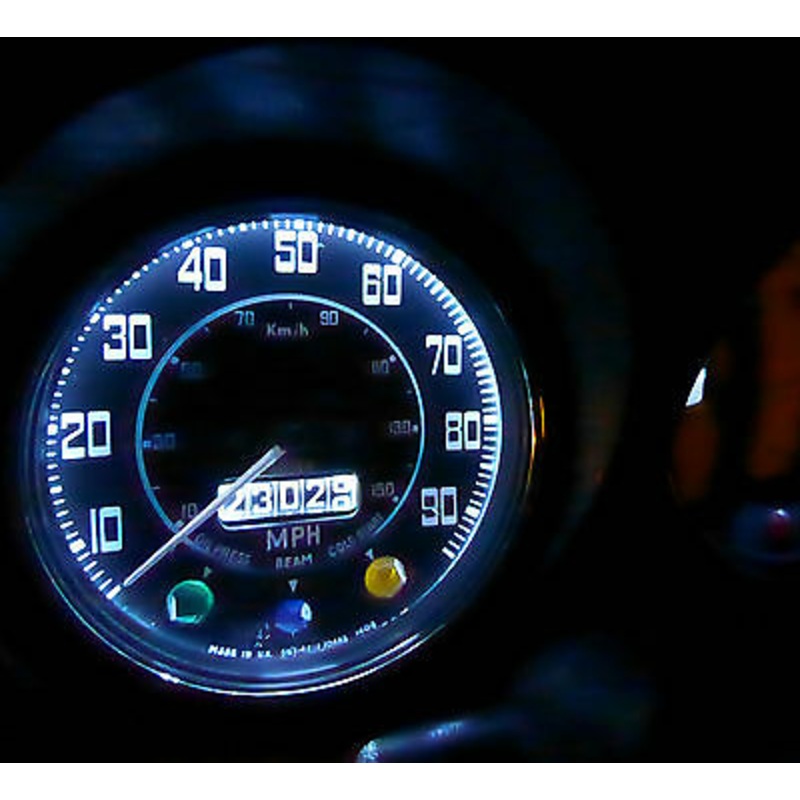 Sunbeam Alpine Tiger E10 MES 5 LED Dash Instrument White SMD Bulb Upgrade x2