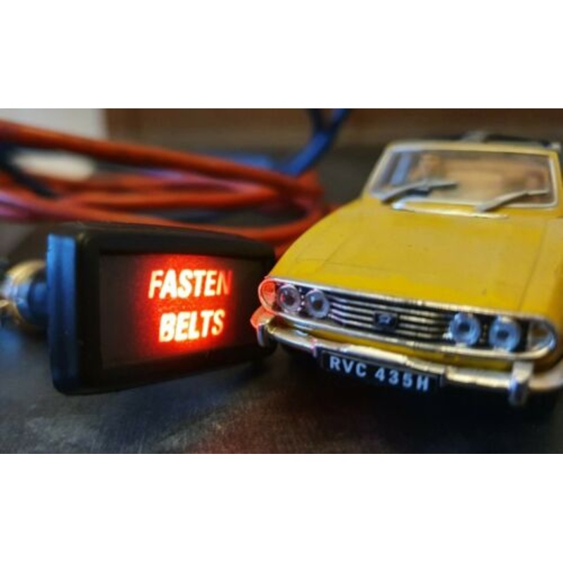 Triumph Stag Fasten Belts Warning Light Dash Panel Symbol 13H7986 Seatbelt OEM