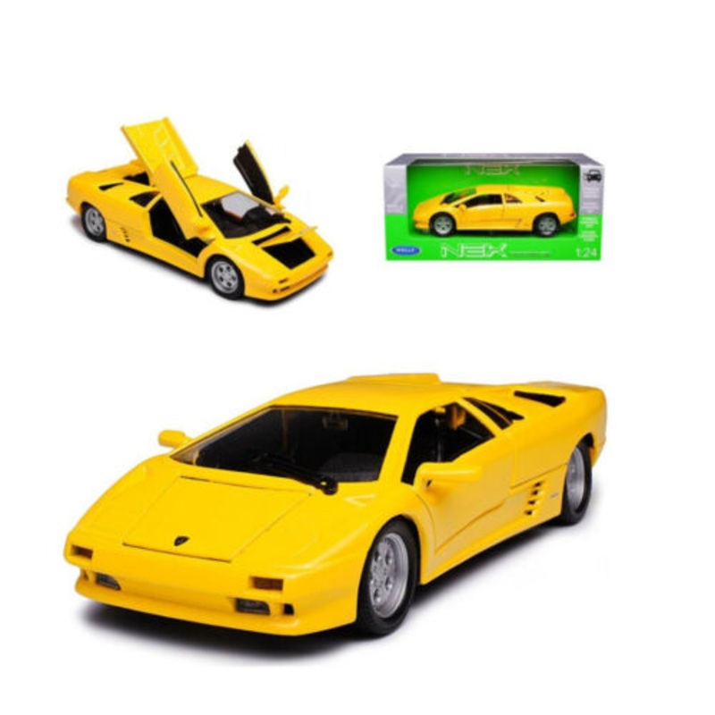 Yellow Lamborghini Diablo Welly 1:24