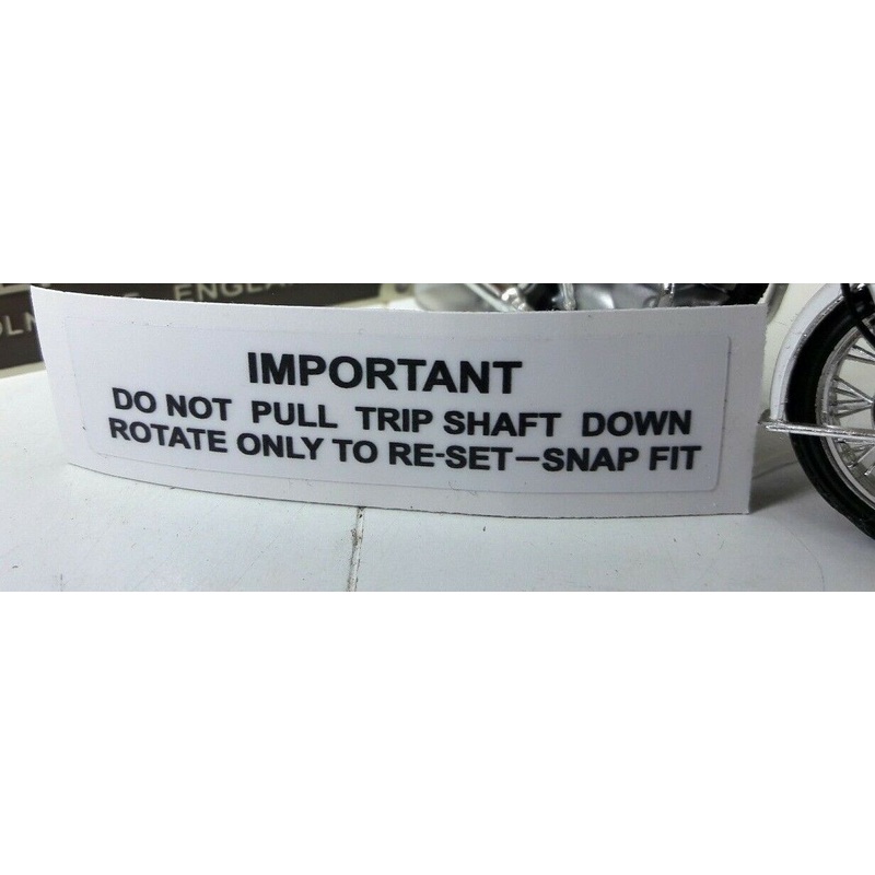 BSA Triumph Smiths Chronometric Speedometer Larger Trip Reset Sticker RSM Gauge