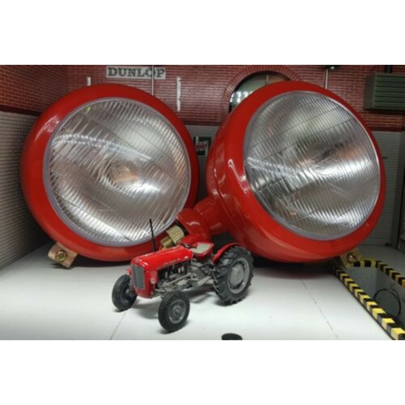 David Brown 850 880 950 990 Red Butlers Lucas Tractor HeadLamps HeadLights x2
