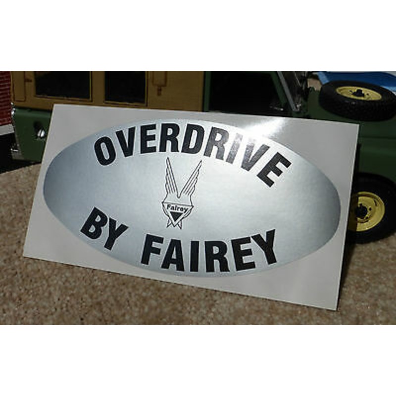 Fairey Overdrive Rear Body Tub Decal Badge Land Range Rover Series 2 2a 2b 3