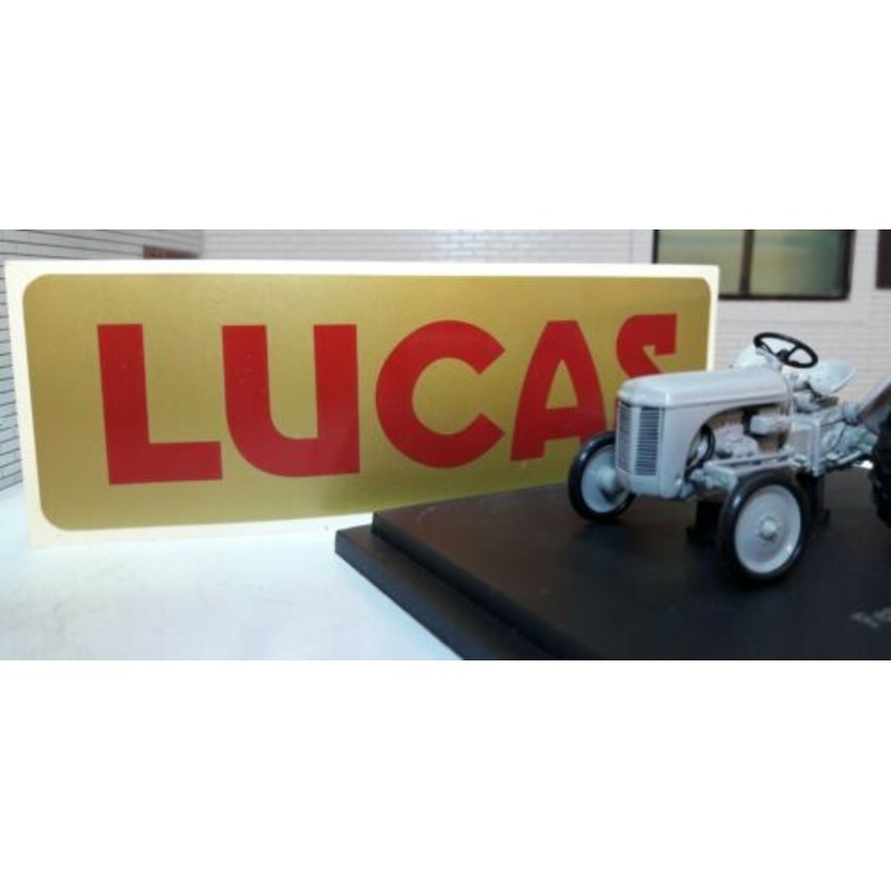 FERGUSON MF Petrol TE20 MF35 35 Tractor Lucas Gold Period Battery Decal Sticker