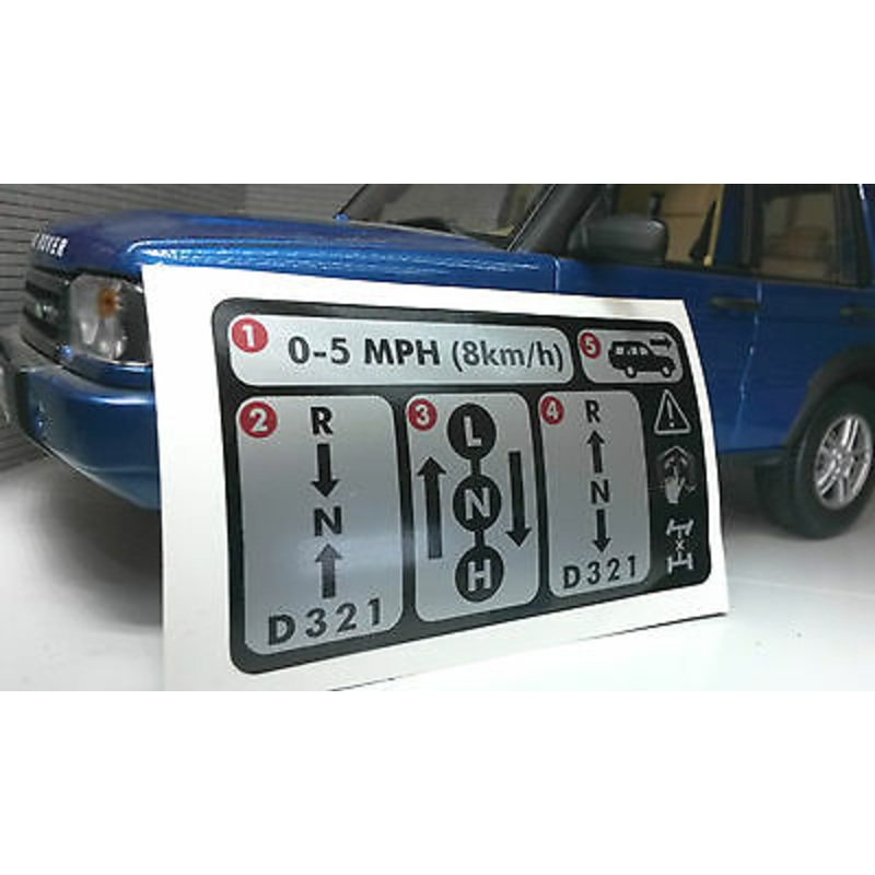Land Rover Discovery D2 Warning Decal Automatic Auto Transmission BAC001150