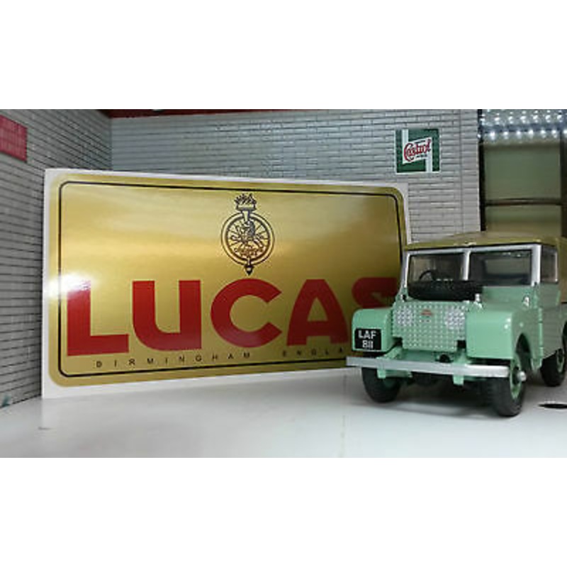 Land Rover Series 1 86 107 88 109 2 Lucas Gold Lion Torch Period Battery Decal