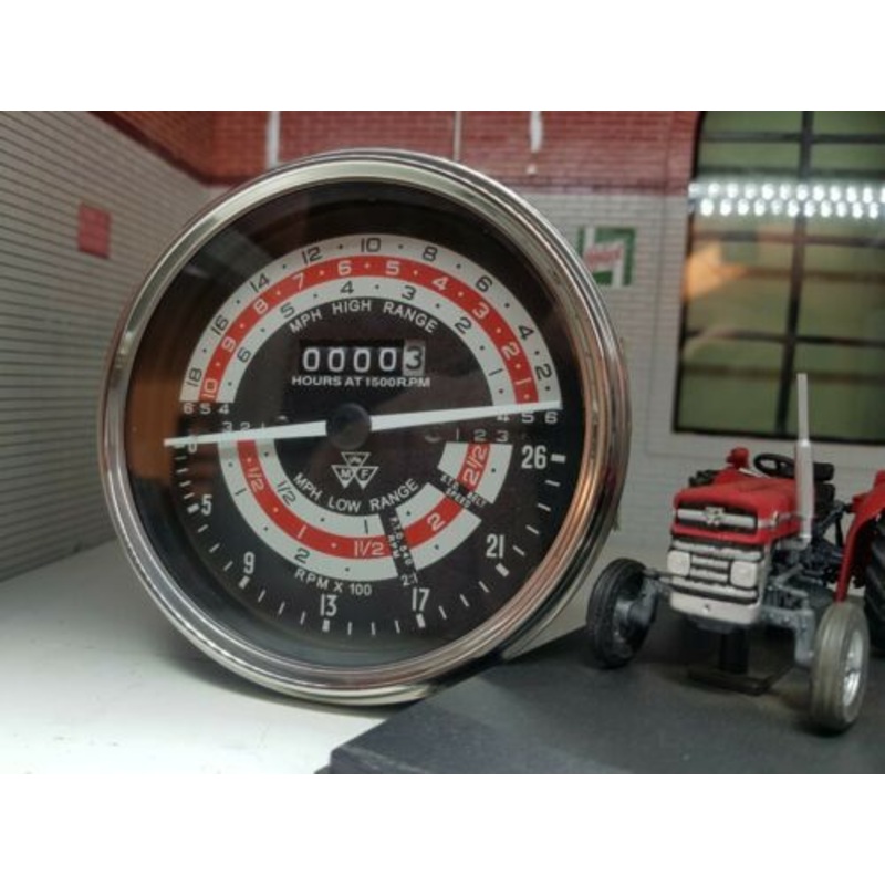 Massey Ferguson Tractor Dash MF 135 MPH Tachometer Tractormeter Gauge