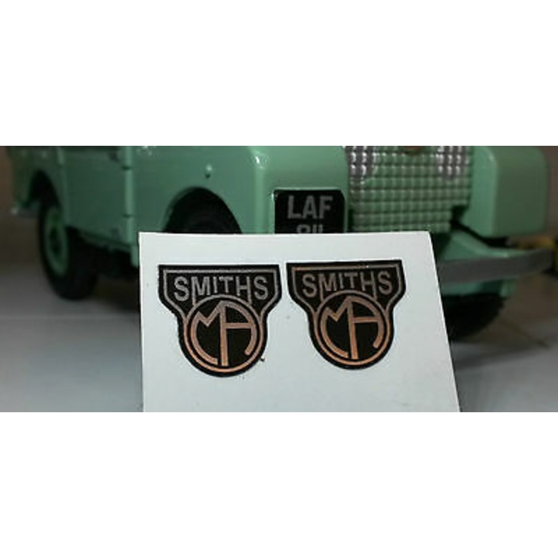 Smiths Round Heater Decal Badges x2