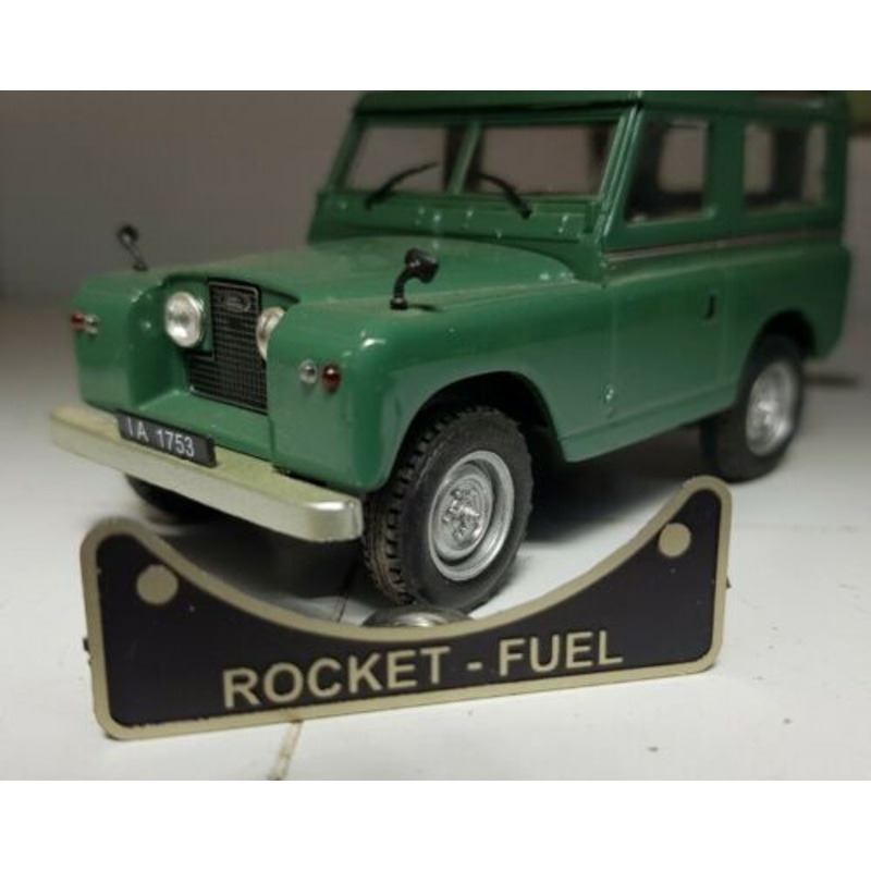 Toylander Land Rover Series 2a 3 1/2 Scale Etched Metal Rocket Fuel Filler Badge