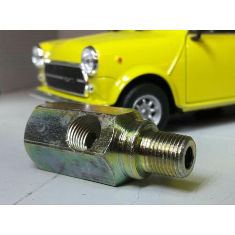 Austin Mini Morris A Series Engine Smiths Oil Pressure Gauge Adaptor T Piece