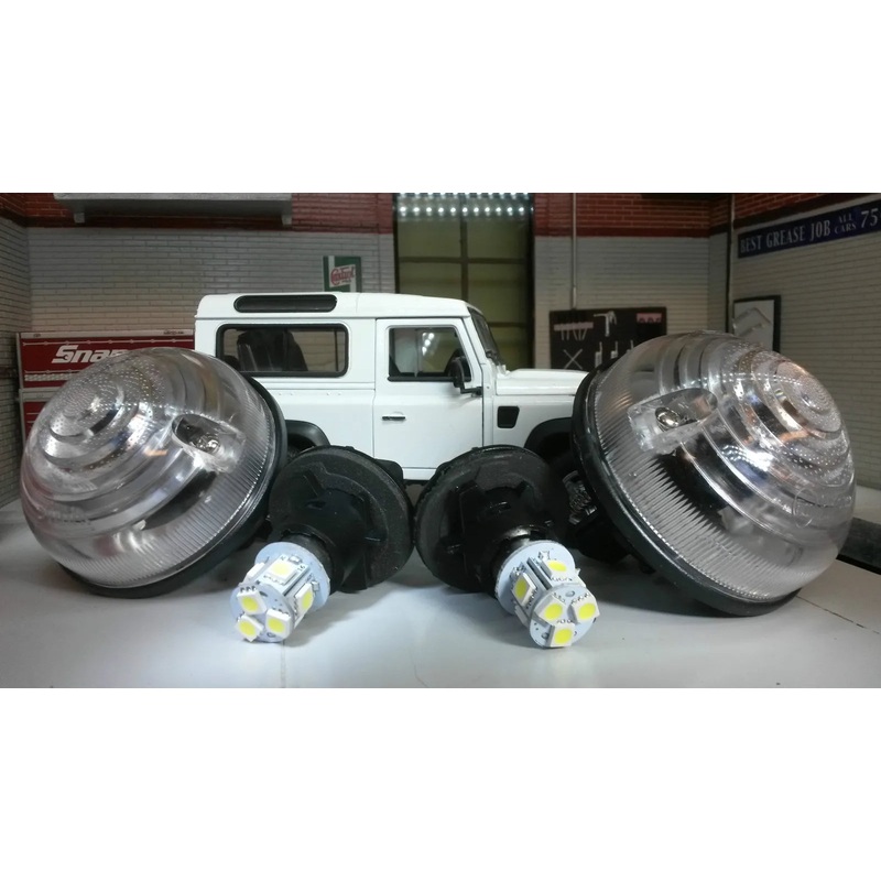 Land Rover Defender 1994> TDI TD5 TDCI Front Sidelight Light/Lamp OEM Wipac x2 LED Bulb