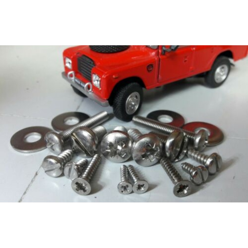 Land Rover Series 3 Dash Binnacle & Column Shroud Stainless Securing Screws Set