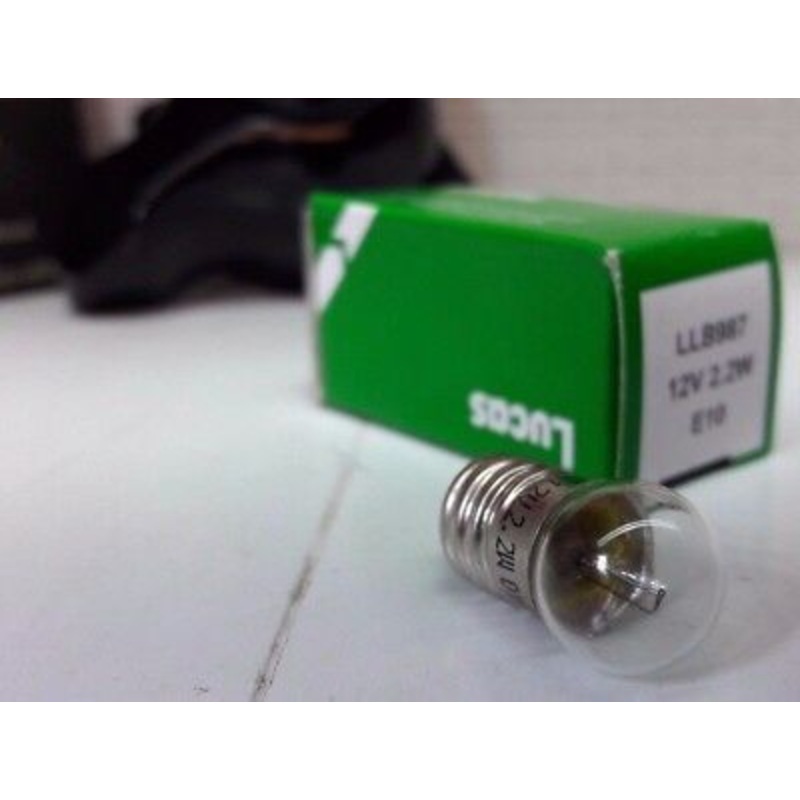Lucas 12v E10 Bulb for Dash Indicator Switch SPB120