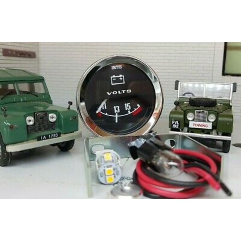 Smiths Dash Panel Auxiliary Voltmeter Gauge Land Rover Series 1 2 2a 3