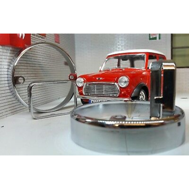 Austin Rover Classic Mini Chrome Front & Wing Indicator Repeater Light Trim Set