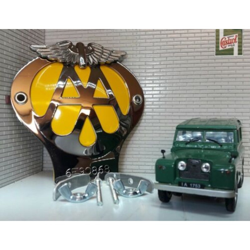 Classic Car Front Panel AA Metal Car Grille Badge & Fixings