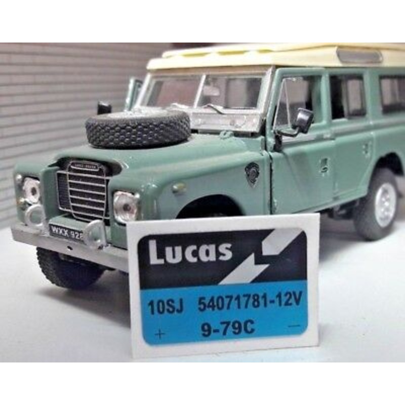 Classic Lucas Reproduction WSB100 10SJ Screen Washer Pump Decal