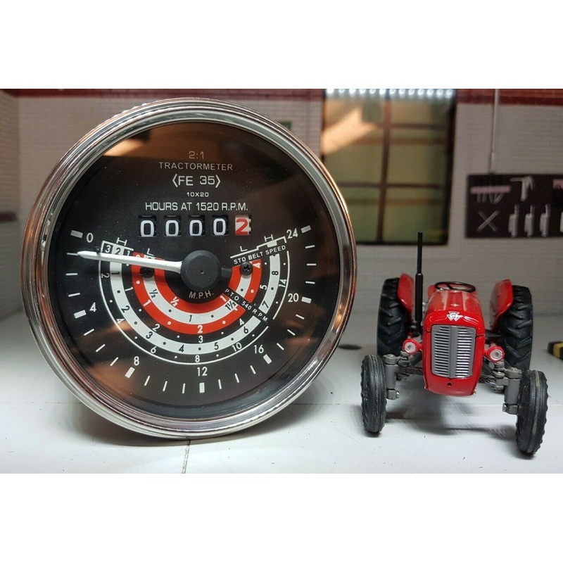 Massey Ferguson Tractor MF35 FE35 Smiths Anticlockwise Tachometer Tractormeter