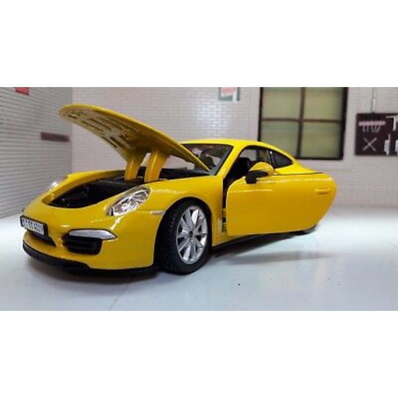Porsche 911 991 Carrera S 2011 Yellow Bburago 1:24