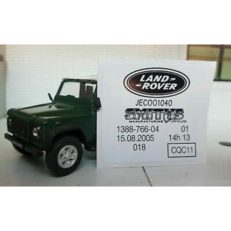 Smiths Heater Housing Decal Label Land Rover Defender 90 110 TDi TD5 V8