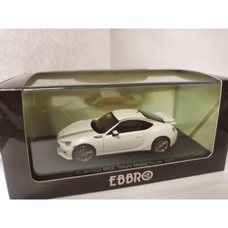 Subaru BRZ 2011 White Toyota GT86 Ebbro 1:43