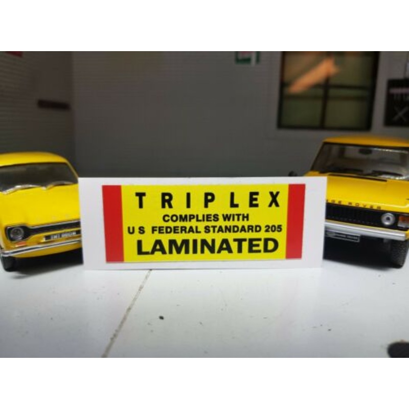 Triplex Windscreen Window Decal Sticker Land Range Rover Classic USA NADA MGB